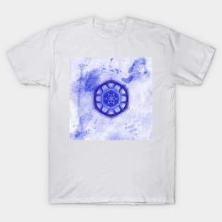 Blue wheel of fortune mandala T-Shirt